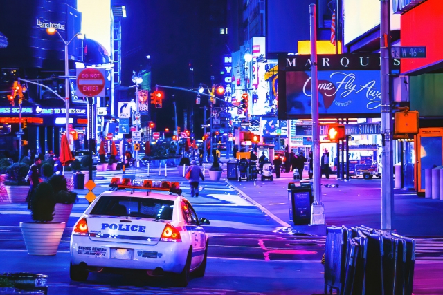 アメリカの街並みの写真